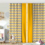 RealHomes Zigzag Desenli Dijital Baskılı 3D Çocuk Odası Fon Perde Realhomes