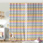 RealHomes Sarı Renkli Dijital Baskılı Çocuk Odası Fon Perde Realhomes