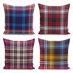 Nazar Boncuk Desenli 4'Lü Kırlent Kılıf Seti Realhomes