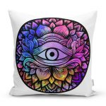 - Rh-K5009-RealHomes-Beyaz-Zeminde-Renkli-Ucuncu-Goz-Motifli-Kirlent-Kilifi - Realhomes RealHomes Beyaz Zeminde Renkli Üçüncü Göz Motifli Kırlent Kılıfı Realhomes