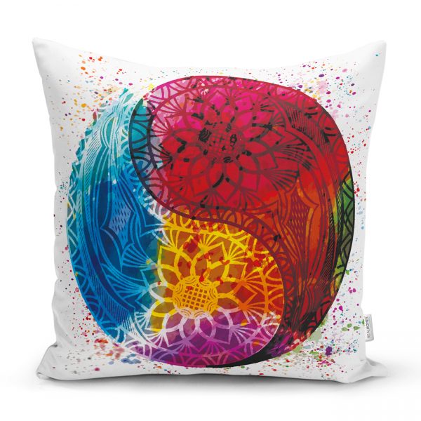 - Rh-K5029-Renkli-Uzak-Dogu-Denge-Ikonlu-Dijital-Baskili-Dekoratif-Yastik-Kirlent-Kilifi - Realhomes Renkli Uzak Doğu Denge İkonlu Dijital Baskılı Dekoratif Yastık Kırlent Kılıfı Realhomes