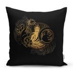 - Rh-K5035-Uzak-Dogu-Gold-Yoga-Motifli-Ozel-Tasarim-Dijital-Baskili-Yastik-Kirlent-Kilifi - Realhomes Uzak Doğu Gold Yoga Motifli Özel Tasarım Dijital Baskılı Yastık Kırlent Kılıfı Realhomes