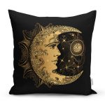 - Rh-K5038-RealHomes-Ozel-Tasarim-Gold-Ay-Desenli-Saat-Kirlent-Kilifi - Realhomes RealHomes Özel Tasarım Gold Ay Desenli Saat Kırlent Kılıfı Realhomes