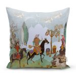 - Rh-K5067-RealHomes-Ozel-Tasarim-Atli-Kirlent-Kilifi - Realhomes RealHomes Özel Tasarım Atlı Kırlent Kılıfı Realhomes