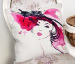 Sulu Boya Özel Tasarım Fashion Women Dijital Baskılı Yastık Kılıfı Realhomes