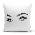 - Rh-K5096beyaz-ayna-RealHomes-Beyaz-Zeminde-Kirpik-Motifli-Ozel-Tasarim-Yastik-Kilifi - Realhomes RealHomes Beyaz Zeminde Kirpik Motifli Özel Tasarım Yastık Kılıfı Realhomes