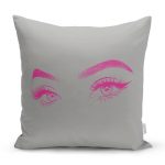 - Rh-K5096kolajayna-RealHomes-Gri-Zeminde-Fusya-Kirpik-Motifli-Ozel-Tasarim-Yastik-Kilifi - Realhomes  RealHomes Gri Zeminde Fuşya Kirpik Motifli Özel Tasarım Yastık Kılıfı Realhomes