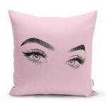 - Rh-K5096pembe-RealHomes-Pembe-Zeminde-Kirpik-Motifli-Ozel-Tasarim-Yastik-Kilifi - Realhomes RealHomes Pembe Zeminde Kirpik Motifli Özel Tasarım Yastık Kılıfı Realhomes