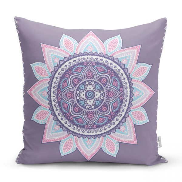 - Rh-K5118-Gri-Zeminde-Mandala-Baskili-Modern-Yastik-Kilifi - Realhomes Gri Zeminde Mandala Baskılı Modern Yastık Kılıfı Realhomes