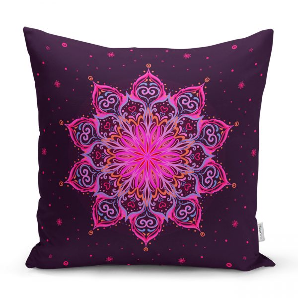 - Rh-K5120-Siyah-Zeminde-Pembe-Neon-Mandala-Desenli-Dekoratif-Kirlent-Kilifi - Realhomes  Siyah Zeminde Pembe Neon Mandala Desenli Dekoratif Kırlent Kılıfı Realhomes