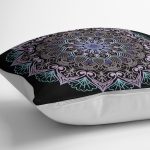 - Rh-K5132siyah-Siyah-Zeminde-Pembe-Mavi-Mandala-Desenli-Modern-Yastik-Kilifi-2 - Realhomes Siyah Zeminde Pembe Mavi Mandala Desenli Modern Yastık Kılıfı Realhomes