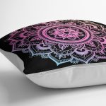 - Rh-K5136siyah-Siyah-Zeminde-Pembe-Mavi-Mandala-Desenli-Ozel-Tasarim-Kirlent-Kilifi-2 - Realhomes Siyah Zeminde Pembe Mavi Mandala Desenli Özel Tasarım Kırlent Kılıfı Realhomes