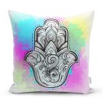 - Rh-K5206-Gokkusagi-Zeminde-Fatma-Ana-Eli-Temali-Ozel-Tasarim-Yastik-Kilifi - Realhomes Gökkuşağı Zeminde Fatma Ana Eli Temalı Özel Tasarım Yastık Kılıfı Realhomes