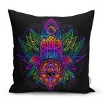 - Rh-K5209-Siyah-Zeminde-Renkli-Fatimanin-Eli-Desenli-Kirlent-Kilifi - Realhomes Siyah Zeminde Renkli Fâtımâ'nın Eli Desenli Kırlent Kılıfı Realhomes