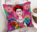 - Rh-K5213-Fusya-Zeminde-Frida-Kahlo-Motifli-Ozel-Tasarim-Kirlent-Kilifi-1 - Realhomes  Fuşya Zeminde Frida Kahlo Motifli Özel Tasarım Kırlent Kılıfı Realhomes