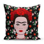 - Rh-K5214-Ozel-Tasarim-Frida-Dijital-Baskili-Kirlent-Kilifi - Realhomes Özel Tasarım Frida Dijital Baskılı Kırlent Kılıfı Realhomes