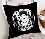 RealHomes Black Frida Kahlo Basklı Yastık Kılıfı Realhomes