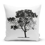 Dekoratif Doğa Çizimli Ağaç Motifli Kırlent Kılıfı Realhomes