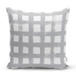 - Rh-K5236gri-Gri-Zeminde-Geometrik-Kare-Motifli-Dekoratif-Yastik-Kilifi - Realhomes Gri Zeminde Geometrik Kare Motifli Dekoratif Yastık Kılıfı Realhomes