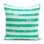 - Rh-K5237yesil-Yesil-Cizgili-Motifli-Dekoratif-Modern-Yastik-Kilifi - Realhomes  Yeşil Çizgili Motifli Dekoratif Modern Yastık Kılıfı Realhomes