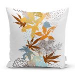 - Rh-K5255-Beyaz-Zeminde-Mavi-Ve-Turuncu-Yaprak-Desenli-Kirlent-Kilifi - Realhomes Beyaz Zeminde Mavi Ve Turuncu Yaprak Desenli Kırlent Kılıfı Realhomes