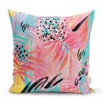 - Rh-K5256-Mavi-Zemin-Uzerinde-Pembe-Yaprak-Motifli-Modern-Yastik-Kilifi - Realhomes Mavi Zemin Üzerinde Pembe Yaprak Motifli Modern Yastık Kılıfı Realhomes