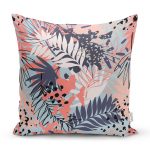 - Rh-K5257-Gri-Zemin-Uzerimde-Pembe-Ve-Lacivert-Baskili-Yaprak-Motifli-Kirlent-Kilifi - Realhomes  Gri Zemin Üzerimde Pembe Ve Lacivert Baskılı Yaprak Motifli Kırlent Kılıfı Realhomes