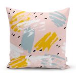 - Rh-K5295-Pembe-Zemin-Uzerinde-Sulu-Boya-Gold-Ve-Mavi-Cizimli-Dekoratif-Yastik-Kilifi - Realhomes  Pembe Zemin Üzerinde Sulu Boya Gold Ve Mavi Çizimli Dekoratif Yastık Kılıfı Realhomes