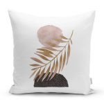 - Rh-K5316-Beyaz-Zeminde-Soyut-Cizim-Ay-Ve-Yaprak-Motifli-Kirlent-Kilifi - Realhomes Beyaz Zeminde Soyut Çizim Ay Ve Yaprak Motifli Kırlent Kılıfı Realhomes