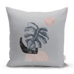 - Rh-K5320gri-Gri-Zemin-Uzerinde-Tropik-Yaprak-Desen-Baskili-Yastik-Kilifi - Realhomes Gri Zemin Üzerinde Tropik Yaprak Desen Baskılı Yastık Kılıfı Realhomes
