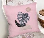 - Rh-K5320pembe-Pembe-Zeminde-Tropik-Yaprak-Desen-Baskili-Ozel-Tasarim-Kirlent-Kilifi-1 - Realhomes Pembe Zeminde Tropik Yaprak Desen Baskılı Özel Tasarım Kırlent Kılıfı Realhomes