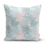 - Rh-K5356-Mavi-Yapraklar-Uzerinde-Nokta-Tasarimli-Kirlent-Kilifi - Realhomes Mavi Yapraklar Üzerinde Nokta Tasarımlı Kırlent Kılıfı Realhomes