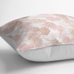 - Rh-K5357-Beyaz-Zemin-Uzerinde-Pembe-Tropikal-Yaprak-Desenli-Modern-Yastik-Kilifi-2 - Realhomes  Beyaz Zemin Üzerinde Pembe Tropikal Yaprak Desenli Modern Yastık Kılıfı Realhomes