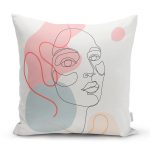 - Rh-K5373-Kirmizi-Seritli-Portre-Cizimli-Dekoratif-Modern-Yastik-Kilifi - Realhomes Kırmızı Şeritli Portre Çizimli Dekoratif Modern Yastık Kılıfı Realhomes