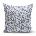 - Rh-K5382-Lavivet-Zeminde-Beyaz-Yaprakli-Dekoratif-Kirlent-Kilifi - Realhomes Lavivet Zeminde Beyaz Yapraklı Dekoratif Kırlent Kılıfı Realhomes