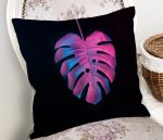 - Rh-K5522-Siyah-Zeminli-Tropik-Yaprakli-Modern-Kirlent-Kilifi-1 - Realhomes Siyah Zeminli Tropik Yapraklı Modern Kırlent Kılıfı Realhomes