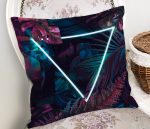 - Rh-K5528-Tropik-Yapraklar-Uzerinde-Neon-Ucgen-Motifli-Kirlent-Kilifi-1 - Realhomes Tropik Yapraklar Üzerinde Neon Üçgen Motifli Kırlent Kılıfı Realhomes