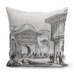 Osmanlı Çarşı Temalı Dekoratif Kırlent Kılıfı Realhomes