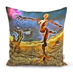 - Rh-K5585-Altin-Varakli-Agac-Kadin-Motifli-Dekoratif-Kirlent-Kilifi - Realhomes  Altın Varaklı Ağaç Kadın Motifli Dekoratif Kırlent Kılıfı Realhomes