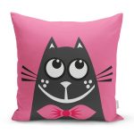 - Rh-K5637-Cizgi-Film-Karakterli-Pembe-Zeminde-Kedi-Modern-Kirlent-Kilifi - Realhomes Çizgi Film Karakterli Pembe Zeminde Kedi Modern Kırlent Kılıfı Realhomes