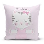 - Rh-K5693-Acik-Mine-Renkli-My-Love-Yazili-Sevimli-Kedicik-Motifli-Modern-Yastik-Kilifi - Realhomes Açık Mine Renkli My Love Yazılı Sevimli Kedicik Motifli Modern Yastık Kılıfı Realhomes