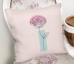 Pembe Zeminde Gül Motifli Bohemian Dekoratif Kırlent Kılıfı Realhomes