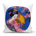 - Rh-K5795-Cicek-Desenli-Yelpazeli-Japon-Kiz-Motifli-Modern-Kirlent-Kilifi - Realhomes  Çiçek Desenli Yelpazeli Japon Kız Motifli Modern Kırlent Kılıfı Realhomes