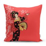 - Rh-K5800-Prenses-Pembe-Zeminli-Yelpazeli-Kadin-Desenli-Dekoratif-Yastik-Kilifi - Realhomes Prenses Pembe Zeminli Yelpazeli Kadın Desenli Dekoratif Yastık Kılıfı Realhomes