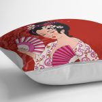 - Rh-K5802-Kirmizi-Zeminli-Pembe-Yelpazeli-Japon-Kiz-Dijital-Baskili-Dekoratif-Yastik-Kilifi-2 - Realhomes  Kırmızı Zeminli Pembe Yelpazeli Japon Kız Dijital Baskılı Dekoratif Yastık Kılıfı Realhomes