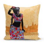 - Rh-K5815-Etnik-Desen-Zeminli-Siyahi-Kadin-Motifli-Dekoratif-Kirlent-Kilifi - Realhomes Etnik Desen Zeminli Siyahi Kadın Motifli Dekoratif Kırlent Kılıfı Realhomes