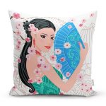 - Rh-K5822-Mavi-Yelpazeli-Cizgi-Motifli-Kadin-Motifli-Dekoratif-Kirlent-Kilifi - Realhomes Mavi Yelpazeli Çizgi Motifli Kadın Motifli Dekoratif Kırlent Kılıfı Realhomes