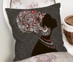 - Rh-K5825-Gri-Zemin-Desenli-Siyahi-Kadin-Motifli-Yastik-Kilifi-1 - Realhomes  Gri Zemin Desenli Siyahi Kadın Motifli Yastık Kılıfı Realhomes