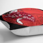 Kırmızı Yelpazeli Şaman Japan Kadın Dekoratif Yastık Kılıfı Realhomes