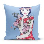 - Rh-K5850-Cicege-Sarilmis-Japon-Kiz-Motifli-Dekoratif-Kirlent-Kilifi - Realhomes Çiçeğe Sarılmış Japon Kız Motifli Dekoratif Kırlent Kılıfı Realhomes